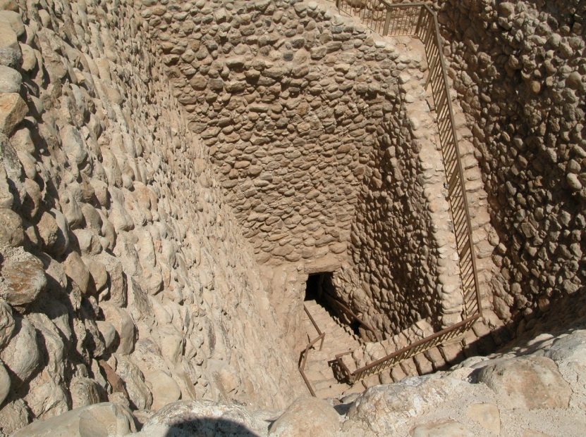 הירידה למאגר המים – צילם צביקה צוק, רשות הטבע והגנים