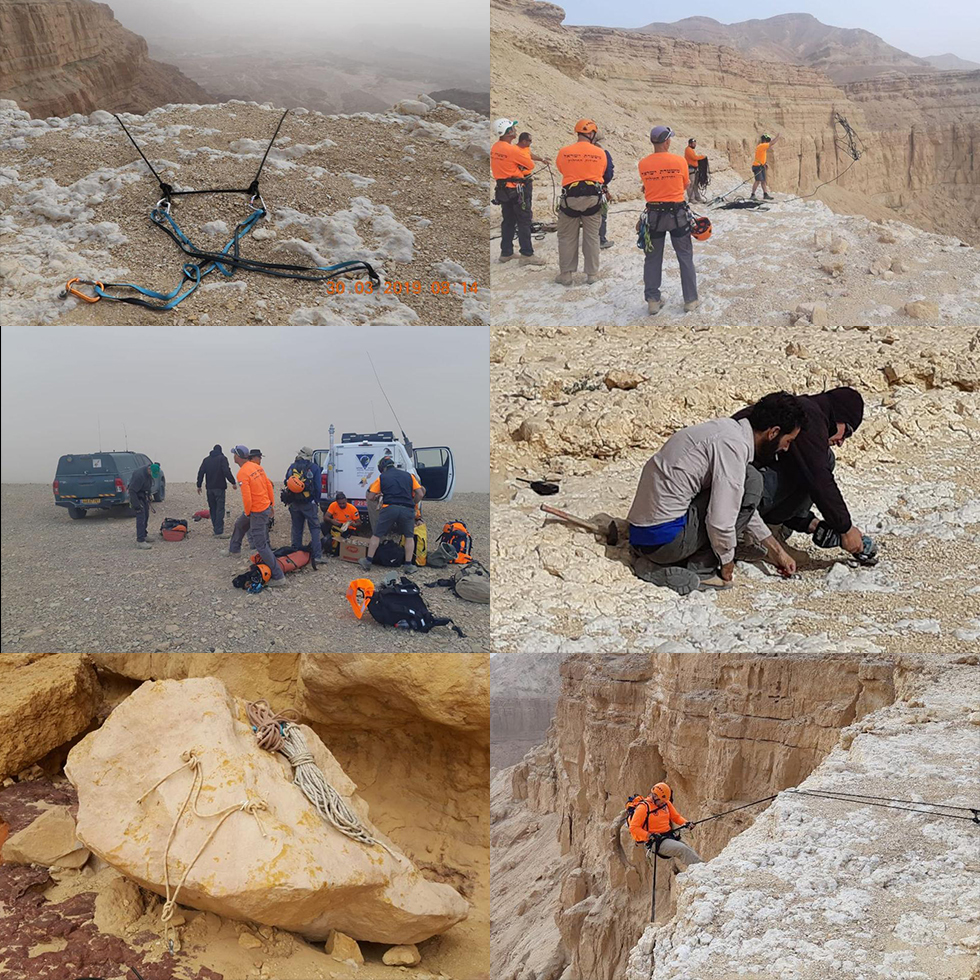 פירוק היתדות במצוק צילום ערן היימס, רשות הטבע והגנים.jpg