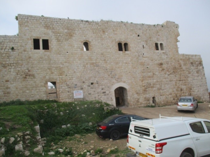 החזית הצפונית של מגדל צדק בגמר עבודות השיקום