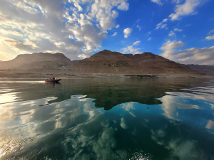 ים המלח מלב הים במסגרת הפלגת מחקר - דוקטור אסף זבולוני רשות הטבע והגנים